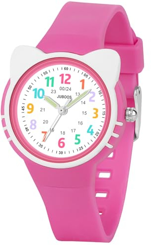 Juboos Kinderuhren,30 M Wasserfeste Kinderuhr,Für Jungen Und Mädchen Zum Lernen Der Zeitablesung, Weiches Armband, Geeignet Für Kinder Von 5 Bis 15 Jahren