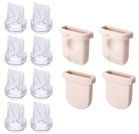 12pcs Breast Pump Parts for eufy Compatible with eufy S1 Pro/S1/E10/E20 | Silicone Diaphragms & Duck bill Valves, Wearable Breast Pump Replacement Accessories