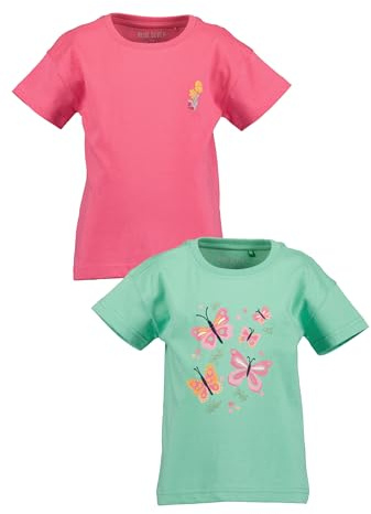 Blue Seven 2er Pack Mädchen T-Shirts mit Blumen