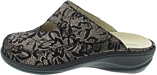 Waldläufer Heria Clogs Schwarz