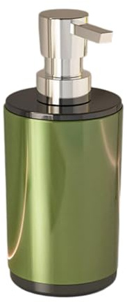NonMiFyR Dispensador de Jabón Líquido, Recipiente de Ducha, Botella con Bomba para Detergente Líquido Lavavajillas, Botella Decorativa Recargable para, Verde, Individual
