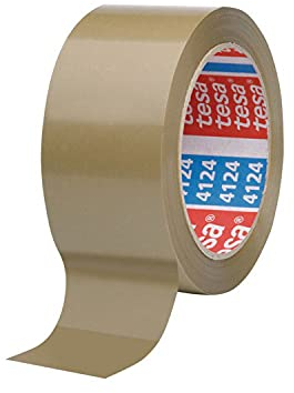 Tesa 04124-00093-00 Verpackungsbänder Pvc, Ppl und Papier Verpackungsband strong braun