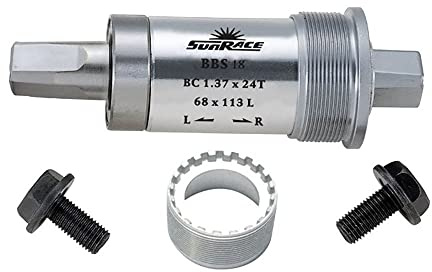 SunRace BBS18 Alloy 68mm Square Taper Bottom Bracket, 122mm