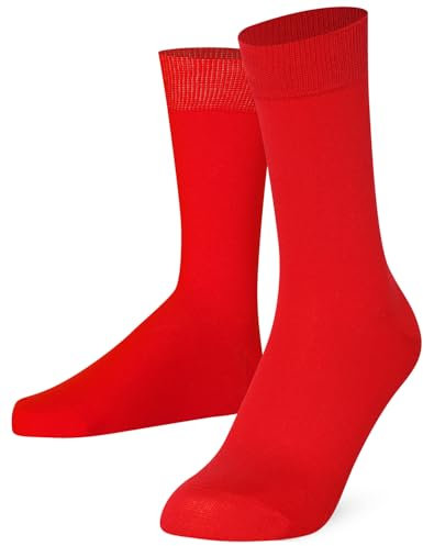 Mysocks uomo e donna calze tinta unita rosso