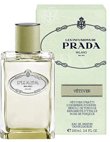 Prada Les Infusions Vetiver, Eau de Parfum, Clear, 3.4 Ounce