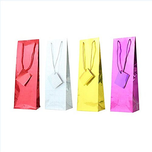 Tallon Assorted Holographic Bottle Bags (Pack Of 12) (One Size) (Red/Silver/Gold/Purple)
