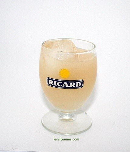 RICARD 6 Verres Ballon Soleil 17CL HT. 10CM