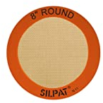 Silpat AH197-01 Backmatte aus Silikon, rund, antihaftbeschichtet, 20,3 cm