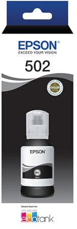 Epson T502 - EcoTank - Schwarze Tintenflasche für EcoTank ET-2700, ET-2750, ET-2850, ET-3700, ET-3800, ET-4750, ET-4850, Einzelpack, C13T03K192
