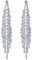 Orecchini Pendenti Donna, Orecchini Strass Pendenti, per Serata Festa Ballo Sposa Matrimonio, con Confezione Regalo Natale, Argento