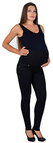 ESRA Schwangerschaftshose Umstandshose Jeans Hose Skinny für Schwangerschaft Maternity J531