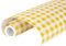 Papier Contact décoratif Vichy Autocollant en Vinyle pour Commode, tiroir, étagère, armoires de Cuisine, Garde-Manger, réfrigérateurs, Loisirs créatifs (45 cm x 3 m, Jaune)