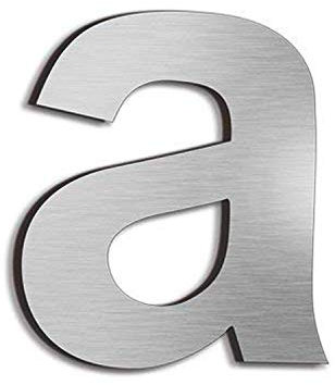 nanlyiau edelstahl hausnummer hoch 9.1cm hausnummern Für Postfächer Türen Häuser Straßen aus massivem Edelstahl SUS304(6ina)