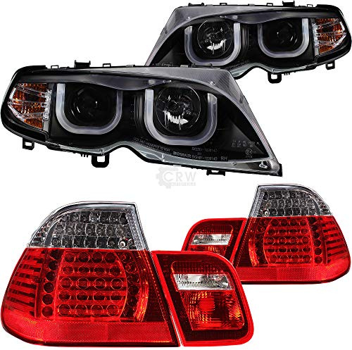 Set Scheinwerfer Rückleuchte Angel Eyes 3er E46 Bj. 01-05