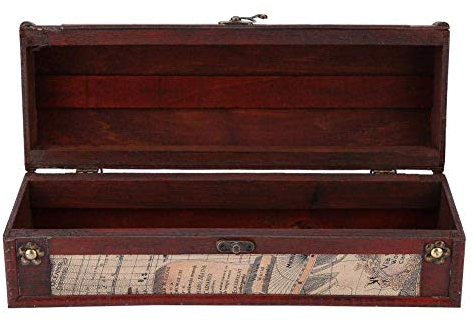 FTVOGUE Vintage Wine Storage, Barware Wine Accessory Sets Box Wooden Wine Presentation Box Single Bottle Champagne Gift Box