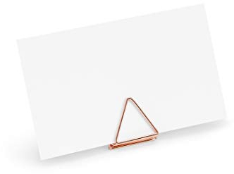 jakopabra Tischkartenhalter Kartenhalter Dreieck 10 Stück/Hochzeiten Geburtstage Tischdeko (roségold)