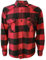 ROCK-IT Apparel® Chemise à Manches Longues en Flanelle pour Homme Chemise à Carreaux à Carreaux de bûcheron d'europe S-5XL Couleur Plaid Rouge-XL