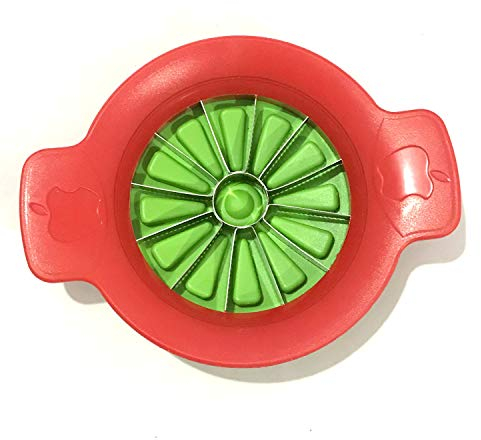 SRIYUG Apple Cutter Slicer with 8 Blades Heavy Plastic Apple Cutter Stainless Steel Blade Fruit Slicer (Multi Color)