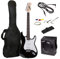 RockJam Electric Guitar Superkit with 10-watt Amp, Gig Bag, Picks & Online Lessons 6 String Pack, Right, Black, Full (RJEG03-SK-BK)
