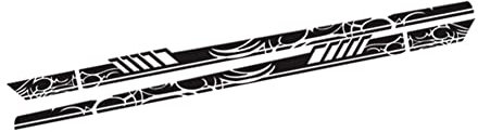 Auto Racing Streifen Seitenschweller Aufkleber,Asudaro 2St Auto Body Decor Vinyl Aufkleber Sport Streifen Motorhauben Dekoration Aufkleber kompatibel mitMercedes AMG, 225 * 11,5cm,Schwarz