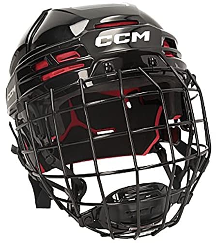 CCM Tacks 70 Helm Combo Senior, Größe:S, Farbe:Schwarz