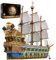 JMBricklayer - Set de 40103 bloques de construcción a presión para kit de pirata, barco de Flota Real del Sol, colección de modelos de barcos para Adultos y Niños