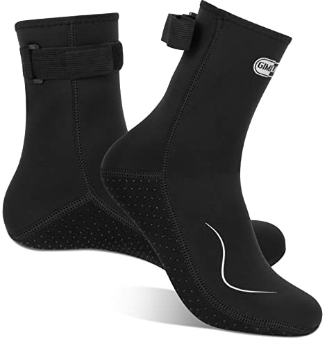 Gimilife Swimming Socks for Men Women, 3MM Neoprene Socks Wetsuit Diving Socks Thermal Water Sock Swim Sock for Beach Activities Scuba Swim Diving Snorkel Surfing