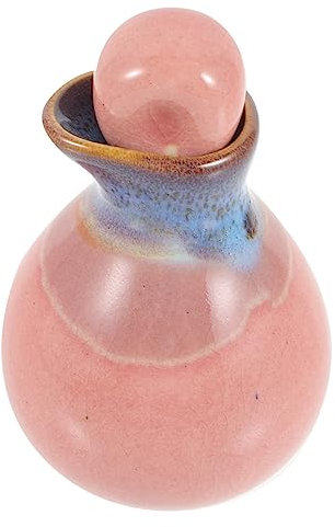 HONMEET Ceramic Essential Oil Pot 2.2 Inch Porcelain Dispenser Container for Beauty Salon Spa Aromatherapy and Relaxation Treatments