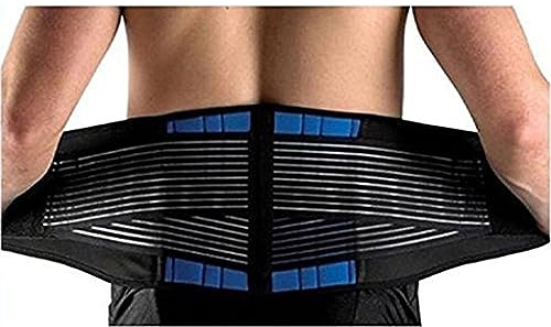 KINGCOO Bauchgurt Rückenbandage Rückengurt mit Stützstrebe und Verstellbare Zuggurte Rücken Gurt,Nierengurt Bauchweggürtel Lendenwirbelstütze Linderung Ischias für Herren und Damen (XL)