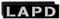 Copytec Rückenpatch LAPD Police Rücken Police 28x7cm #40986