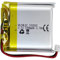 Batteria ricaricabile al polimero di litio CC 3.7V 1000mAh 103030, adatta per prodotti elettronici fai da te 3.7-5V con sostituzione della batteria a 2 fili incorporata e luci LED