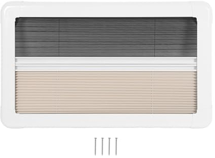 Fydun Wohnmobil-Innenfensterjalousien, 61 X 40,6 cm, Wohnmobil-Innenfensterjalousien, Wohnmobil-Plissee-Rollos, Wärmeisolierte Plissee-Rollos, Wohnmobil-Jalousien für Wohnmobile,