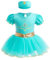 Lito Angels Prinzessin Jasmin Kostüm Kleid Verkleidung für Baby Mädchen, Body Strampler mit Stirnband Größe 18-24 Monate 92