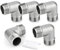 ERGAOBOY 2 Pcs 304 Stainless Steel 90-Degree Male Elbow Pipe Fitting 1/2 BSP Male Pipe Fitting