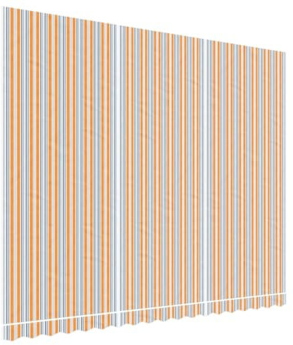 vidaXL Tessuto di Ricambio per Tenda Strisce Multicolore 4,5x3,5 m