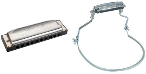 Hohner Special 20 C, taille unique & Porte Harmonica pour diatoniques 10 Trous KM1700