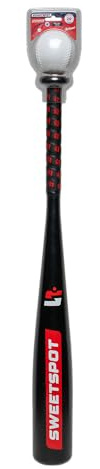 SweetSpot Plastic Big Barrel Bat and Ball Combo Set | 26” Length | Backyard Baseball Set for Youth, Kids, Teens, and Adults