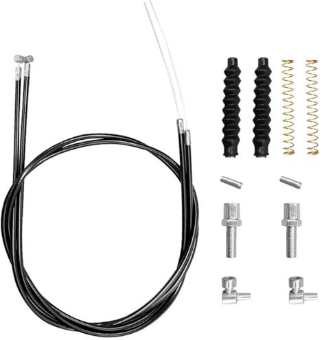 VZU 12PCS Brake Cable Drive Rollator Replacement Parts, 45 Gear Cable Parts for Most Rollator, Bike Cables for Folding Wheelchair Rollator Mountain Bikes City Bikes(12 PCS 1 Pair)