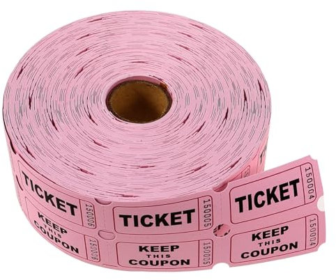COLLBATH Farbige Raffle Tickets Rollenlos Für Tombola Karneval Party Event Feier Spiel Lose