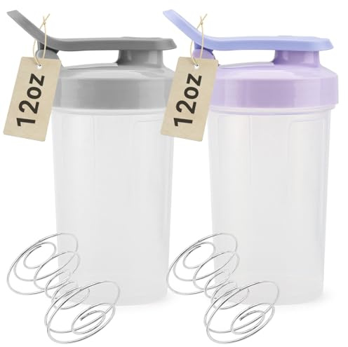 Tilcore Shaker per proteine da 350 ml, per frullati proteici, per frullati proteici, per frullati proteici, coperchio a tenuta stagna, per amanti della palestra e viaggiatori