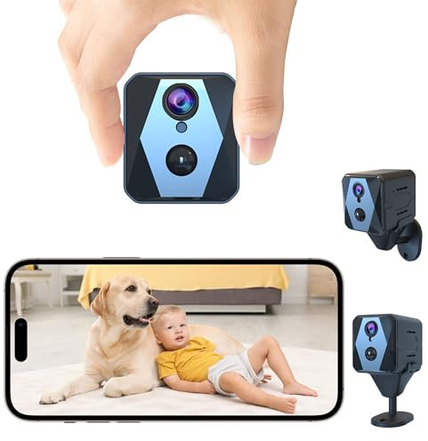 vebiliki Spy Camera, 2K HD Hidden Camera, WiFi Camera, Cloud & SD Storage Mini Camera, 100-Day Standby Time Indoor Camera, AI Motion Detection Camera
