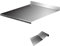 Vulcan Inox | Spianatoia in acciaio inox con tarocco taglia impasto | MADE IN ITALY (60 X 50 + 2CM BATTENTE 4 CM ALZATA)