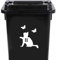 Cute Cat Chasing Butterflies Waterproof Wheelie Bin Stickers - Vinyl Material - Gifts for Cat Lovers - Bin Stickers for Wheelie Bins - Stick on Numbers - Bin Labels (11)