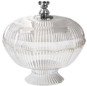 MagiDeal Corbeille à Fruits sur Pied Amovible avec Couvercle En Forme D'ours pour Salon, Bureau, Clair