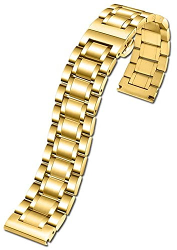 GSZCCZS Für Diesel DZ7333 DZ4344 Uhr großes Zifferblatt Männer Metall Edelstahl Uhrenarmband Goldarmband 24MM 26MM 28MM Armband