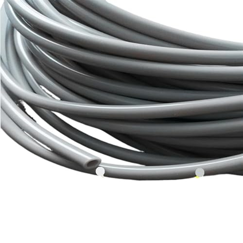 MOHUIED Tuyau De Carburant Tube en Silicone Gris de qualité Alimentaire Flexible de 1 mètre de diamètre. 3 4 5 6 7 8 10 12 13 14 15 16 19 mm Tuyau en Caoutchouc Souple for bière et Lait 1 m(16x21mm)