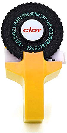 YIWEOG Mini Portable Manual Label Maker DIY 3D-Prägung Etikettenschreiber Drucker Schreibmaschine mit Kunststoff PVC 9mm Etikettenbänder Beschriftungsmaschine