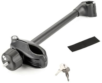 LST Rahmenhalter für Fahrradträger Radhalter 42 cm U-Bügelrohr Ø 25 mm abschließbar