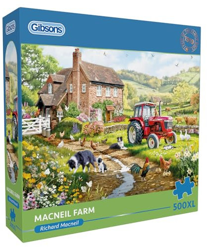Gibsons MacNeil Farm 500XL piece jigsaw puzzle Extra Large piece puzzle B Corp