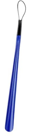 Perfeclan Chausse-Pied à Poignée Portable en Plastique, Corne de Chaussure, Chausse-Pied pour Bottes Aide à Chaussures pour Personnes Âgées Enceintes Hommes, Bleu, 60 cm